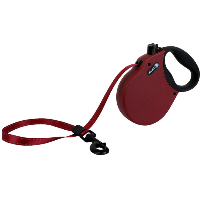 Alcott Adventure Retractable Dog Leash, Red - Image 1