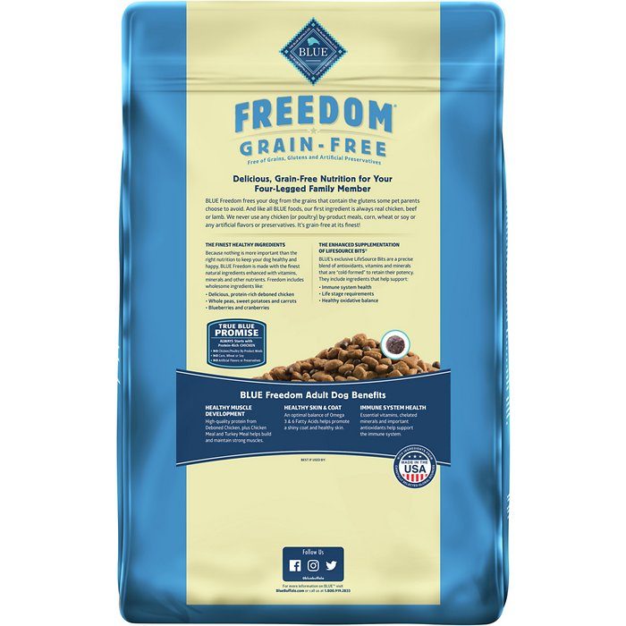 Blue Buffalo Freedom Grain-Free Chicken Recipe Adult Dry Dog Food - Image 2