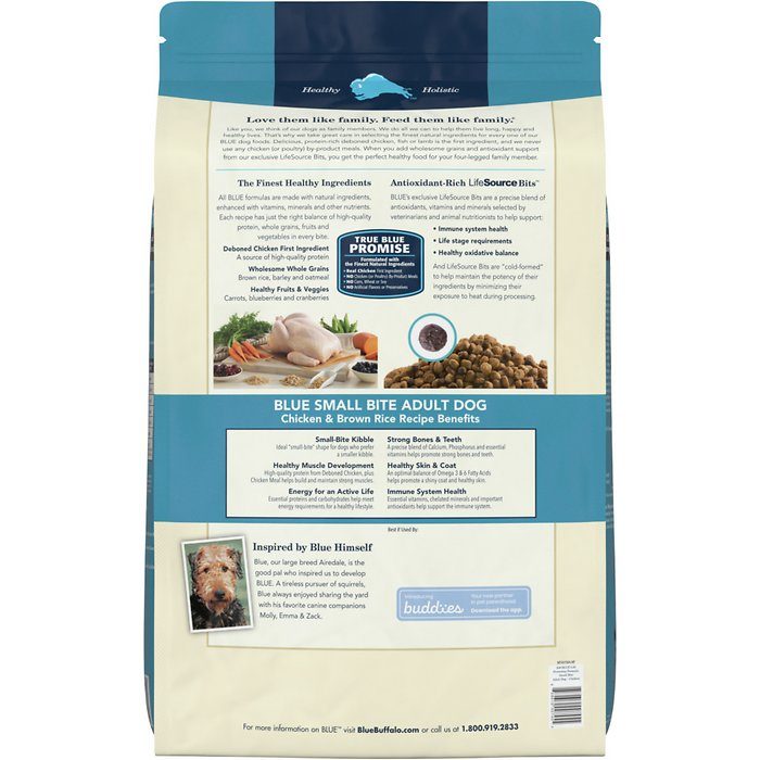 Blue Buffalo Life Protection Formula Chicken & Brown Rice Recipe Small Bite Adult Dry Dog Food - Image 2