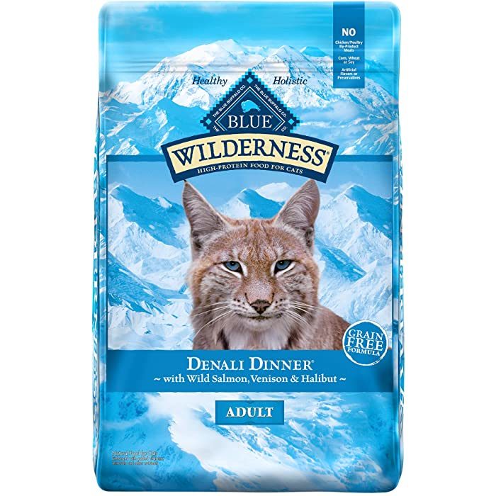 Blue Buffalo Wilderness Denali Dinner with Wild Salmon, Venison & Halibut Grain-Free Adult Dry Cat Food - Image 1